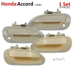 ชุด มือจับนอก มือดึงนอก มือเปิดนอกประตูหน้า+หลัง งานดิบ 4 ชิ้น สำหรับ Honda Accord ปี 1998-2002